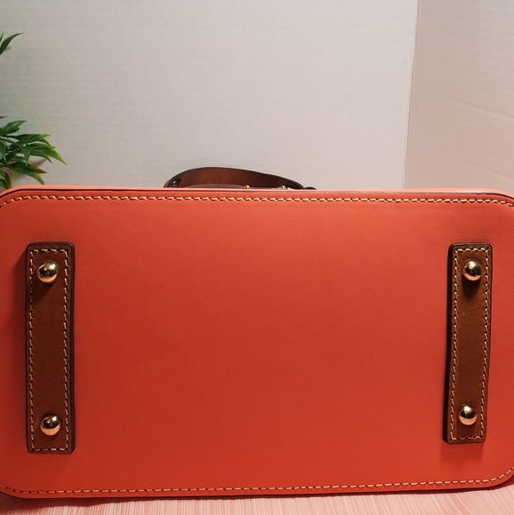 Dooney & Bourke Wexford Leather Small Heidi Satchel/ coral - Picture 9 of 10